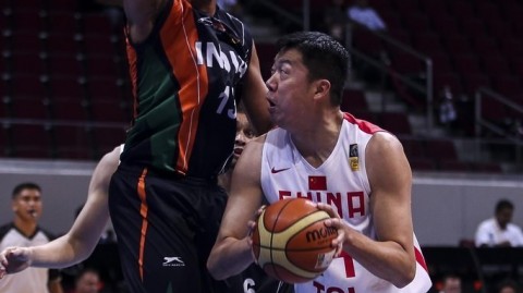 亚锦赛14决赛中国104-58大胜印度晋级四强