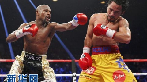 世纪之战梅威瑟一致判定力克帕奎奥，防守艺术登顶拳坛