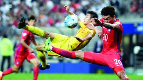 世预赛孙兴慜梅开二度 中国主场03不敌韩国