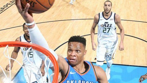 雷霆加时险胜爵士取季后赛开门红，SGA46分压哨拖入加时